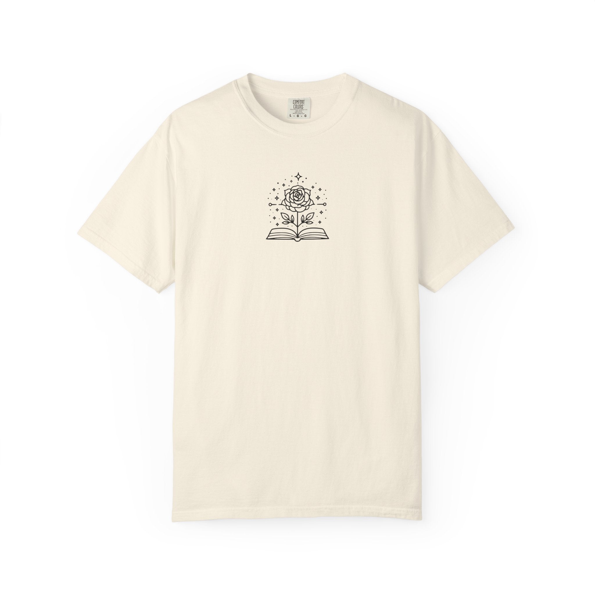 Rose & Book Graphic Tee
