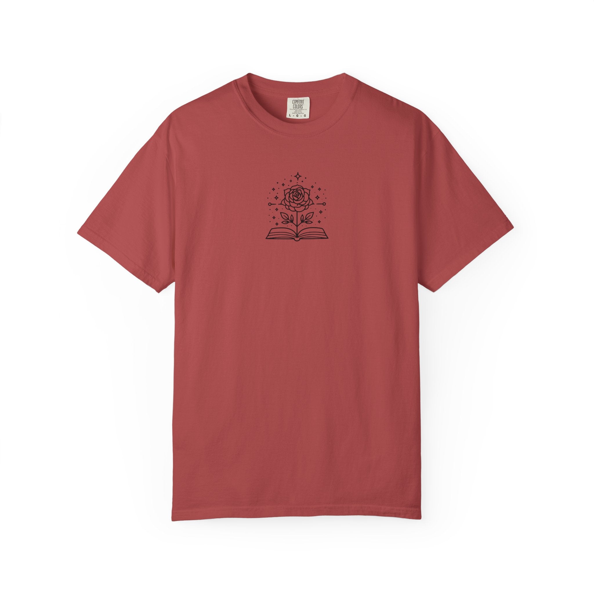 Rose & Book Graphic Tee